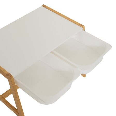 bureau enfant Bako avec 2 chaises blanc