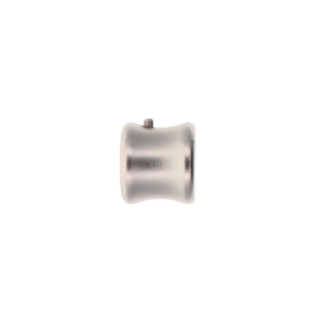 Lot de 2 embouts tringle à rideaux Ø20 mm argent mat
