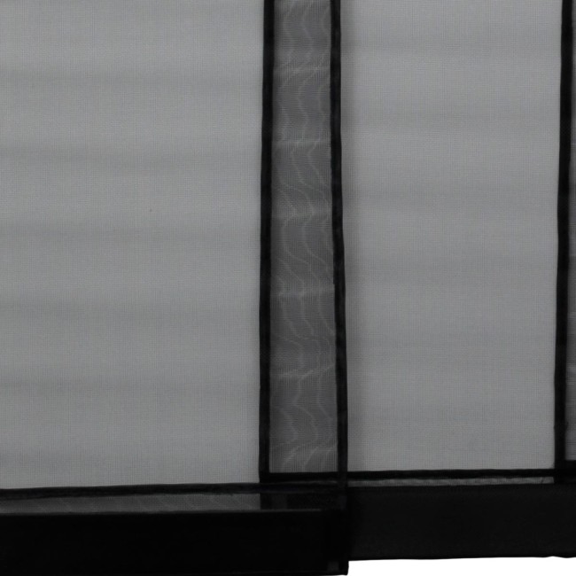 rideau moustiquaire fibre de verre 100x230 cm 4 bandes noir anti insectes porte