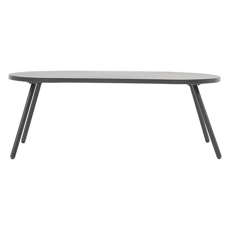 Salon de jardin PAOPAO gris graphite 4 places acier polyester extérieur