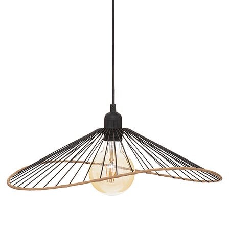 Suspension Alara noir métal filaire diamètre 45 cm – luminaire déco