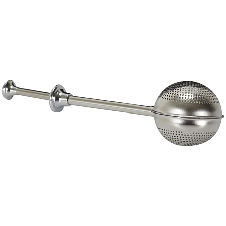 Boule à thé à piston inox 18 cm argent | Irisia Maison Boule à thé à piston inox 18 cm argent | Irisia Maison