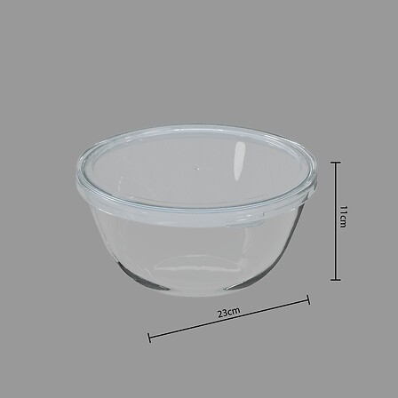 Bol à Mixer Cuisine – 2,7 L ou 4,4 L – Verre Transparent avec Couvercle Bol à Mixer Cuisine – 2,7 L ou 4,4 L – Verre Transparent avec Couvercle