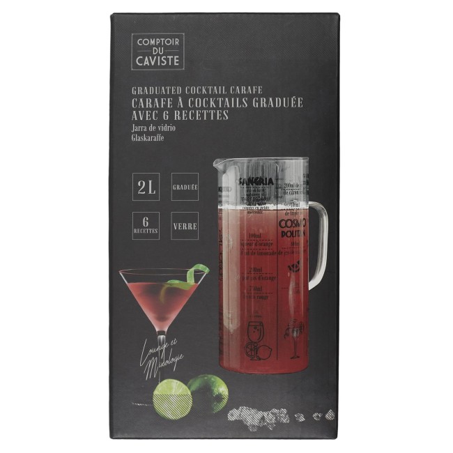 Pichet à cocktails 2 L avec recettes | Irisia Maison Pichet à cocktails 2 L avec recettes | Irisia Maison