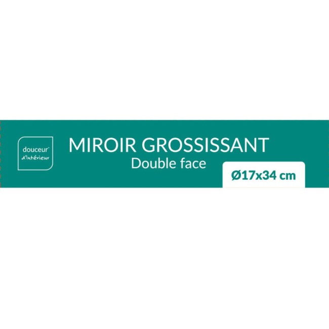 Miroir grossissant double face doré 34 cm | Irisia Maison