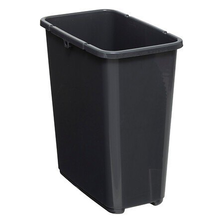 Poubelle 10 L plastique recyclé 2 ouvertures