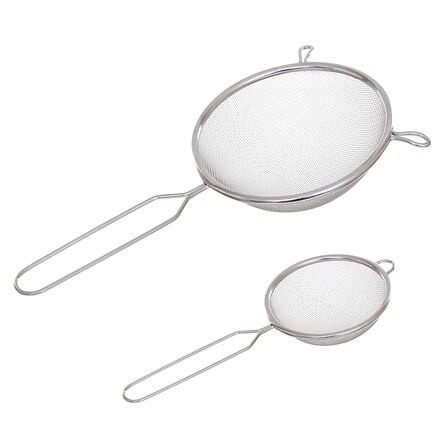 Lot 2 passoires tamis inox 9,8 cm 14 cm cuisine filtre