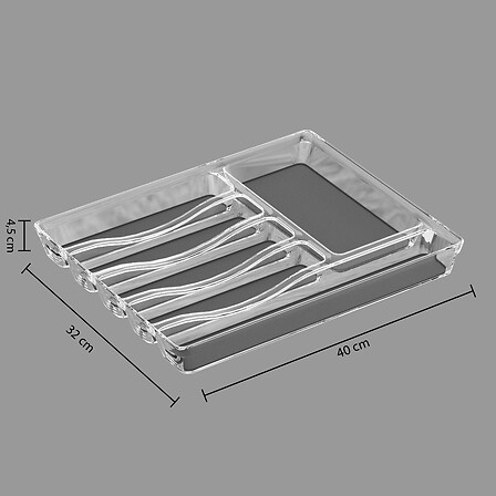 Range-couverts 6 compartiments L40 cm | Irisia Maison