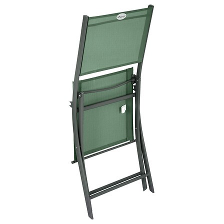Chaise pliante Modula olive en métal et texaline – chaise de jardin