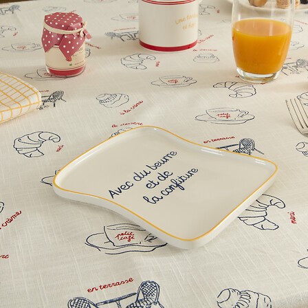 Plat à toasts en porcelaine 18,5 cm | Irisia Maison Plat à toasts en porcelaine 18,5 cm | Irisia Maison