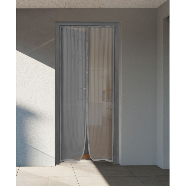 Rideau moustiquaire aimanté 100x220 cm gris – anti insectes porte rideau moustiquaire aimante 100x220 cm gris anti insectes porte terrasse