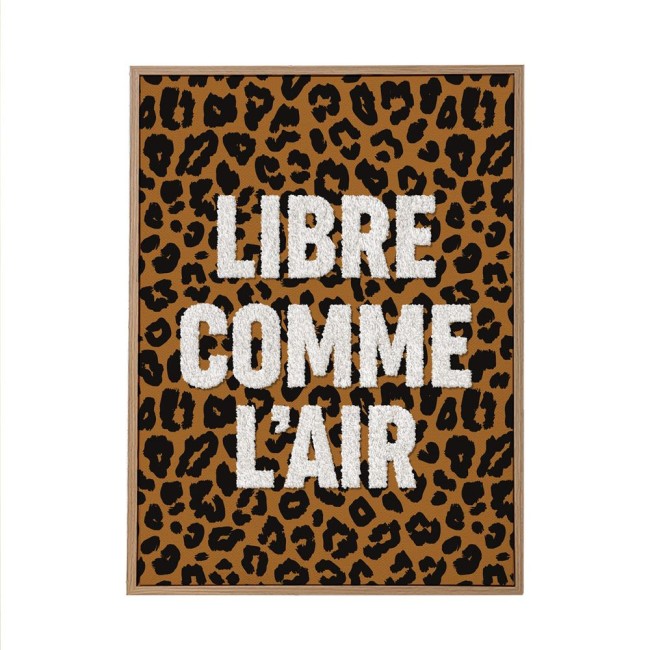 Toile Tuftée Libre comme l’air 30 × 40 cm | Irisia Maison