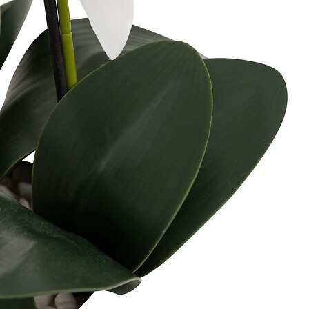 Orchidée artificielle avec pot blanc 80 cm