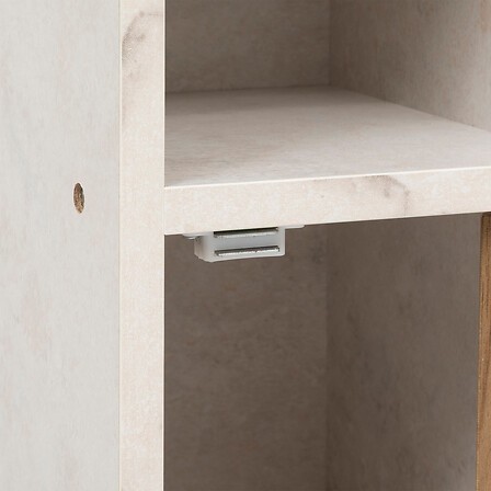 Meuble WC 86 cm avec dérouleur et rangement – gain de place salle de bain meuble wc 86 cm avec derouleur papier rangement porte salle de bain