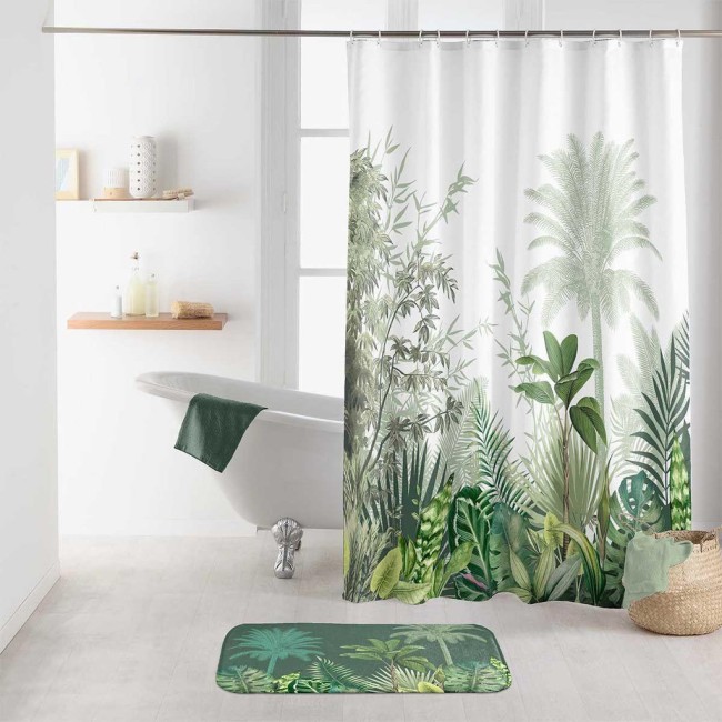 Rideau de douche kaki 180 × 200 cm Vagabonde | Irisia Maison Rideau de douche kaki 180 × 200 cm Vagabonde | Irisia Maison