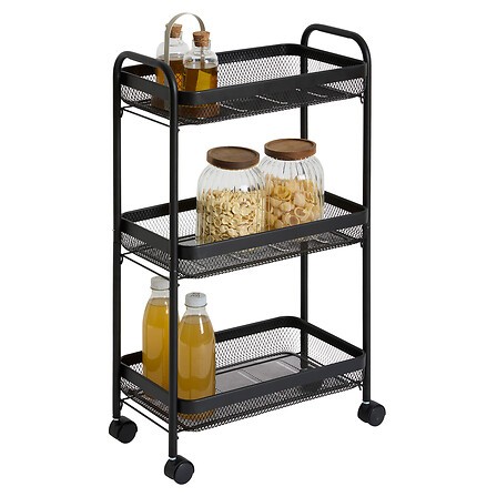 Desserte 3 Niveaux Métal Noir 79 cm | Irisia Maison Desserte 3 Niveaux Métal Noir 79 cm | Irisia Maison