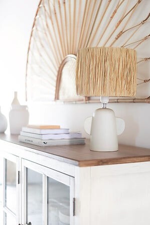 Décoration murale Eman en rotin et bambou 160×100 cm beige – Atmosphera