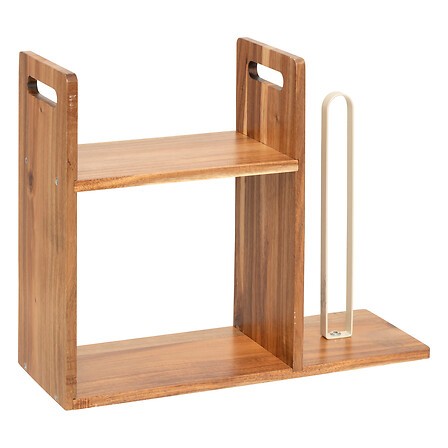 Étagère cuisine 2 niveaux avec porte-essuie-tout | Irisia Maison