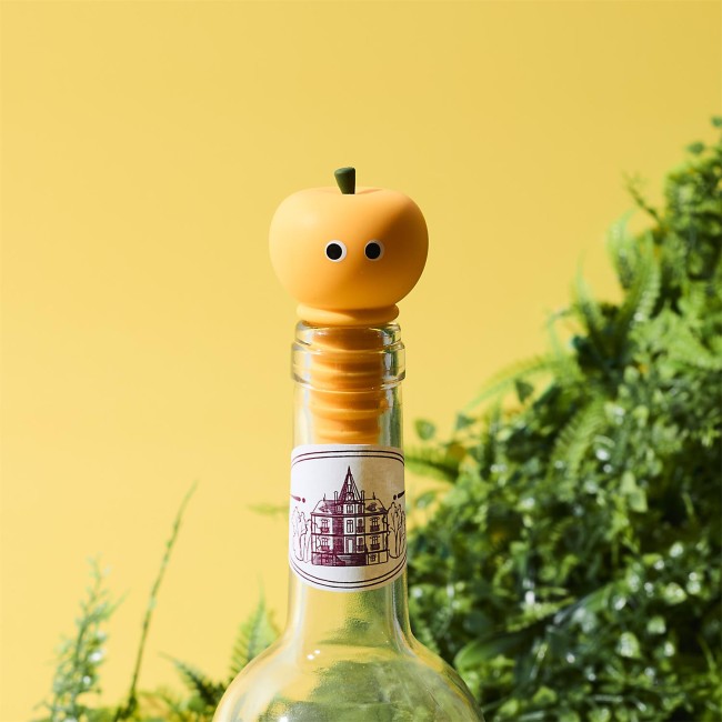 3 bouchons de bouteille en silicone forme pomme | Irisia Maison
