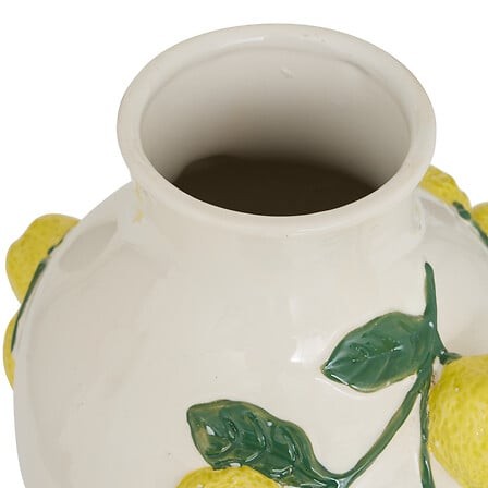Vase Fruity céramique citrons décoration méditerranéenne Vase Fruity céramique citrons décoration méditerranéenne