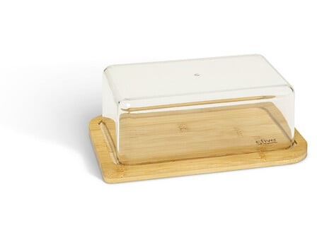 Beurrier en bambou 19,3 × 12,5 cm | Irisia Maison