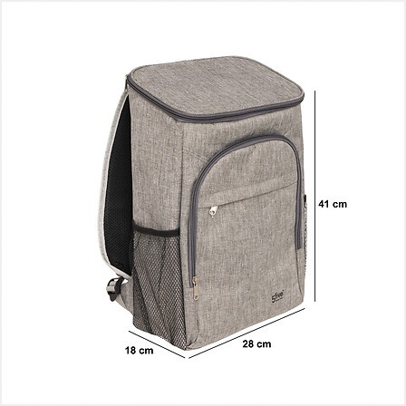 Sac à dos isotherme gris 18L pour pique‑nique et sorties