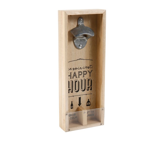 decapsuleur bois happy hour ouvre bouteille apéro bar accessoire