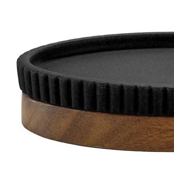 Porte-savon Niagara noir 14 cm | Irisia Maison