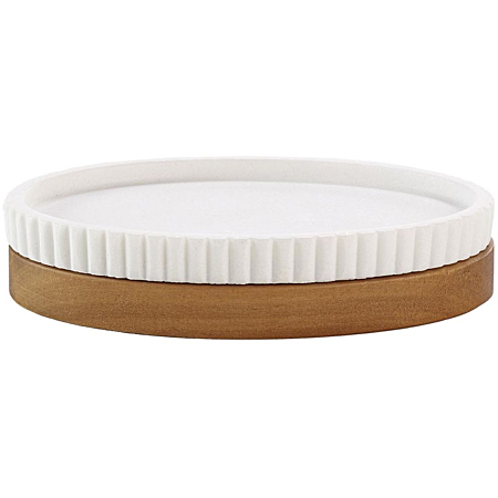Porte-savon Niagara blanc 14 cm | Irisia Maison