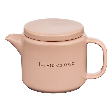 Théière Belle Journée sur table pour moment thé convivial