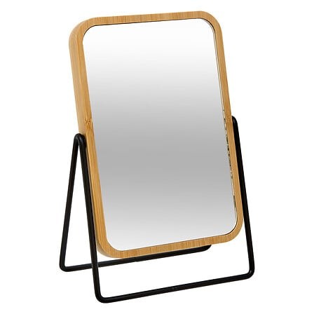Miroir à poser en bambou 20,5 cm | Irisia Maison