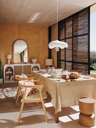 Suspension Teiva blanc 45x35 cm luminaire design moderne