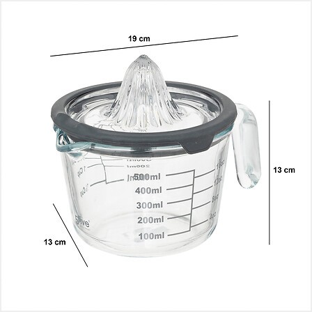 Presse-agrumes en verre 0,5 litre pour jus d'agrumes frais