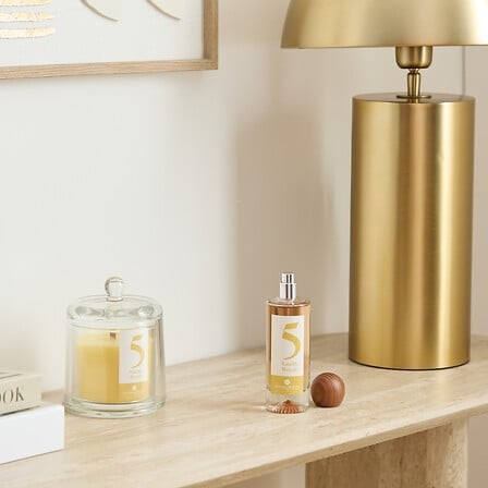 Coffret parfumé  vanille – bougies diffuseur et spray