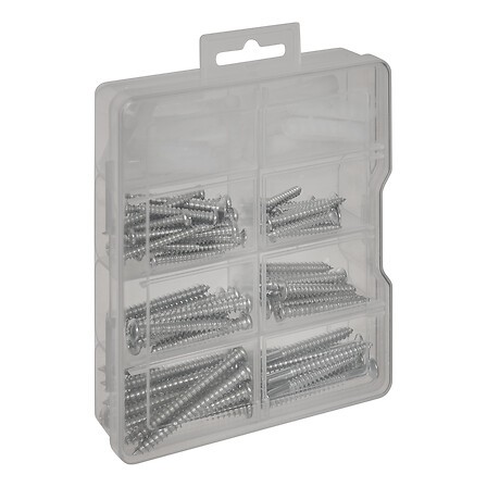 Boîte de 101 chevilles et vis assorties pour fixation murale