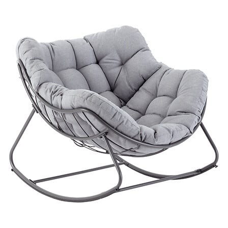 Fauteuil à bascule Paopao graphite extérieur