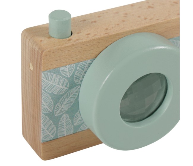 appareil photo bois rose enfant FSC jouet eveil imagination Montessori