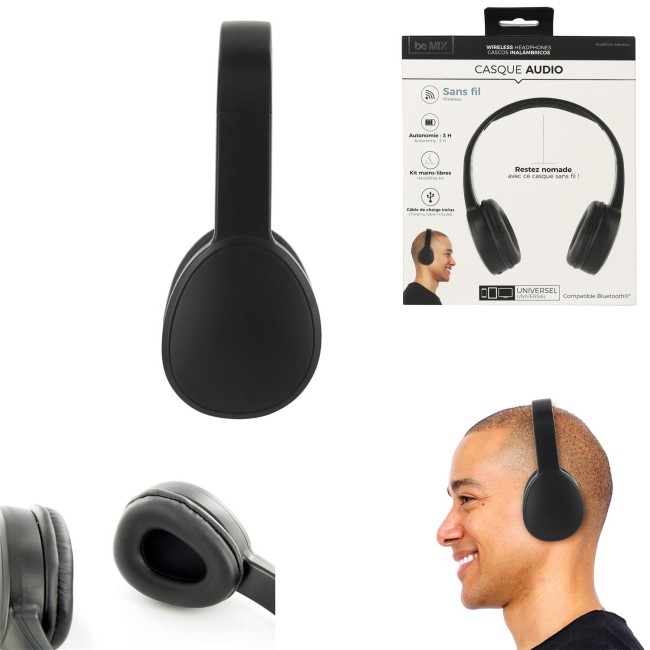 Casque Bluetooth sans fil rechargeable 4 h | Irisia Maison