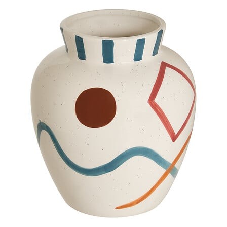 vase céramique multicolore 25 cm