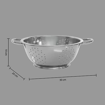Passoire inox 2,2 L égouttoir cuisine acier inoxydable