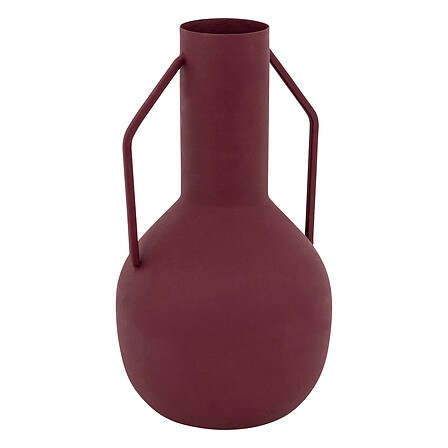 Vase haut 20 cm métal rubis | Irisia Maison