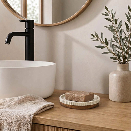 Porte-savon Niagara naturel 14 cm | Irisia Maison