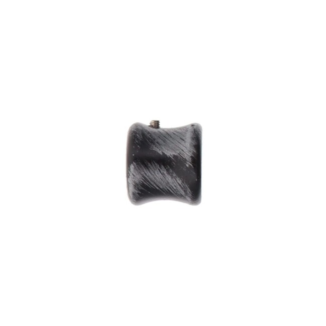 Lot de 2 embouts tringle à rideaux Ø20 mm noir argent Lot de 2 embouts tringle à rideaux Ø20 mm noir argent