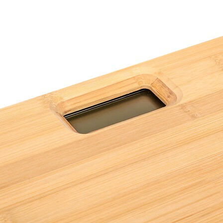 Pèse-personne en bambou naturel digital avec écran LCD Pèse-personne en bambou naturel digital avec écran LCD