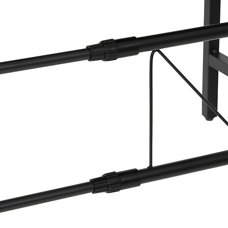 Étagère extensible micro-ondes noire 45,5 cm – support rangement cuisine