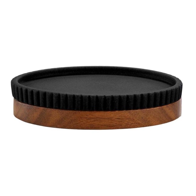 Porte-savon Niagara noir 14 cm | Irisia Maison