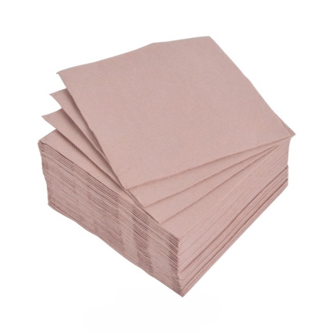 Lot de 200 serviettes papier 2 plis 38x38 cm pour table