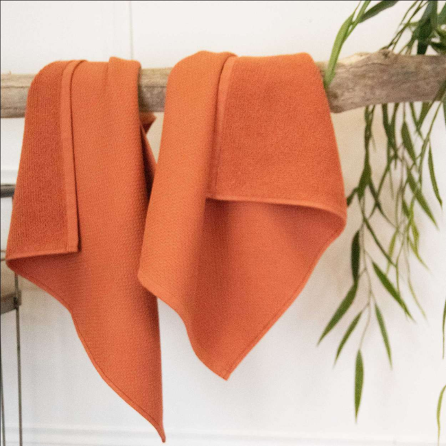 essuie main coton jacquard 50x50 cm doux absorbant salle de bain cuisine