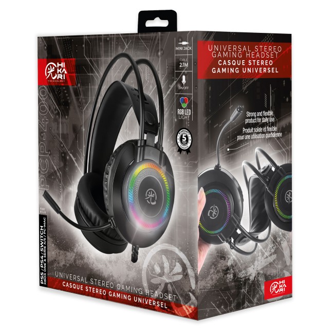 Casque Gaming Hikari PCP-400 LED avec Micro | Irisia Maison Casque Gaming Hikari PCP-400 LED avec Micro | Irisia Maison