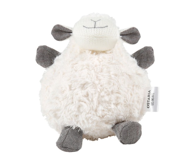 Peluche mouton boule en polyester doux et moelleux